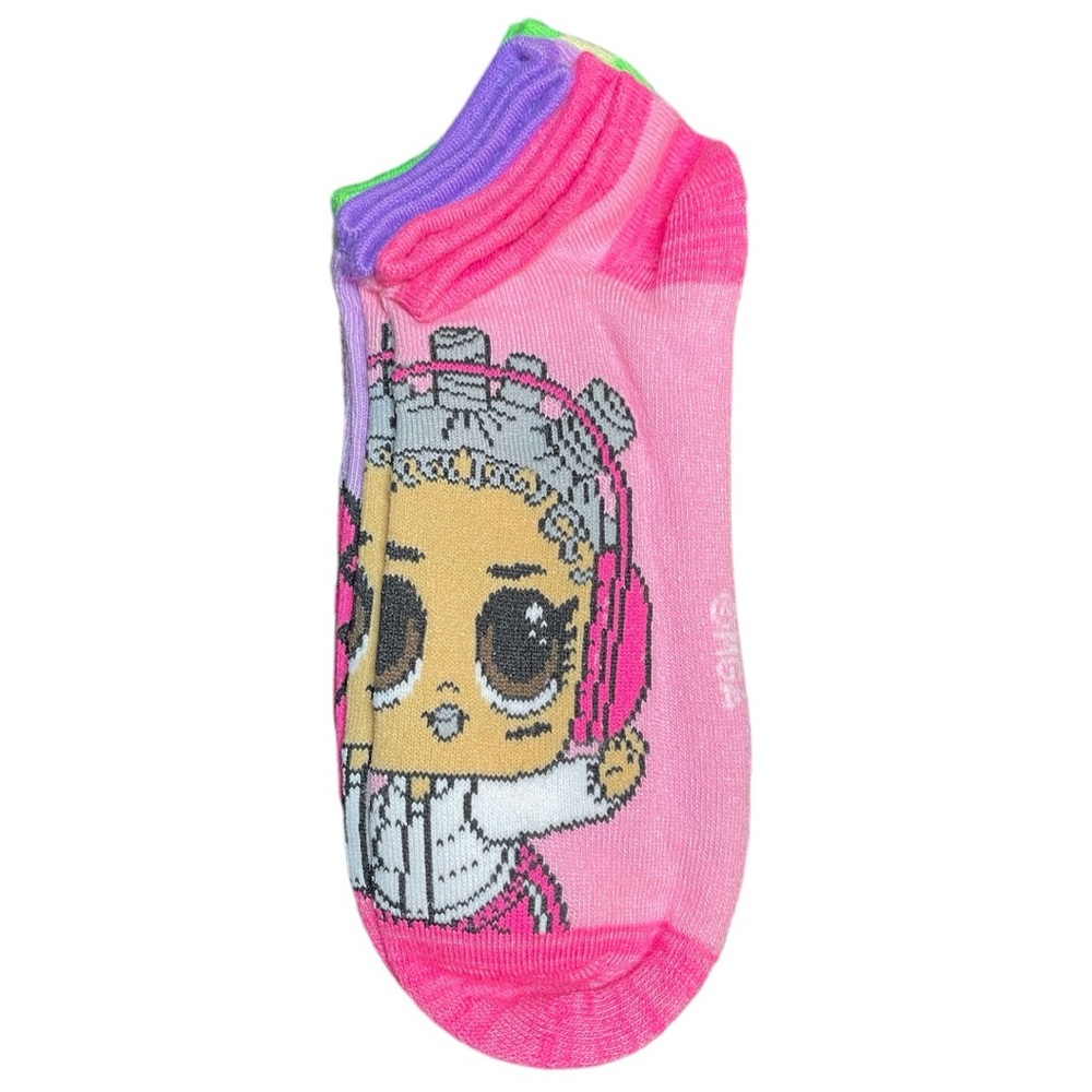 LOL Surprise! No Show Socks 6-Pack Size L (4-10) NWT - Picture 4 of 7